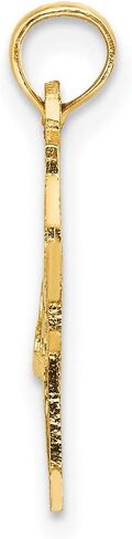 I Love New York NY Letters with Heart on State Shaped Pendant in Real 10k or 14k Gold in Saudi Arabia