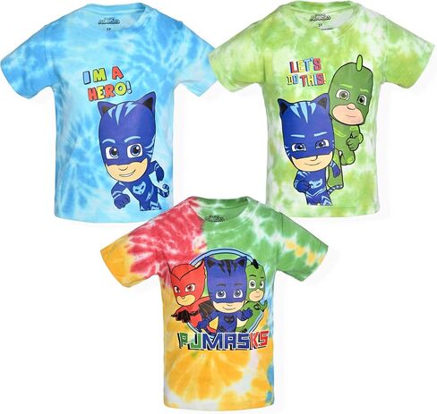 PJ Masks Catboy, Owlette and Gekko Boys 3 Pack T-Shirt for Toddler and Little Kids in Saudi Arabia