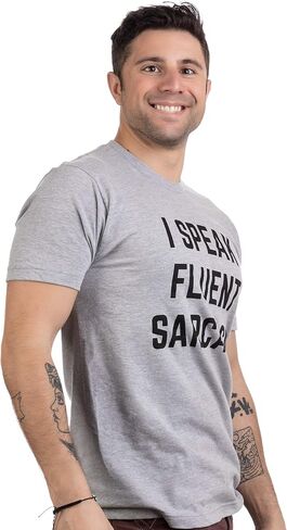I Speak Fluent Sarcasm | Funny Sarcastic Humor Joke Comment Saying Men T-Shirt in Saudi Arabia