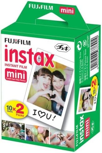 Fujifilm INSTAX Mini Instant Film (White) For Fujifilm Mini 8 & Mini 9 Cameras w/ Microfiber Cloth by Quality Photo (100 Film Sheets) in Saudi Arabia