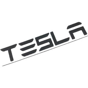 Metal Raised Logo Tailgate Letters Insert Rear Emblems with Adhesive for Tesla Model 3/S/X Tailgate Emblems (Chrome)