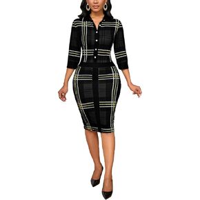 Print Dress for Women Trendy Africa Dresses Elegance Church Dress Office Work Bodycon Dress Casual Business Outfits