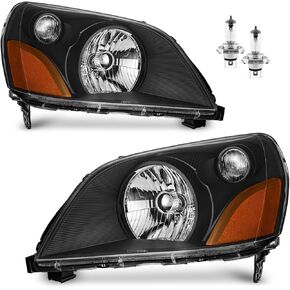 Headlights Assembly for 2004-2005 Honda Pilot EX-L, for 2003-2005 Honda Pilot EX LX Headlamp Replacement Passenger and Driver Side