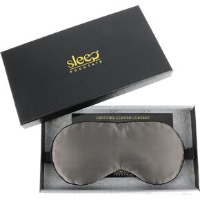 Anti Aging Silk Sleep Mask for Women, Mulberry Silk Eye Mask for Sleeping and Skin Care, Blackout Sleep Mask with Copper Ion Technology Reduces Eye Puffiness, Fine Lines and Wrinkles