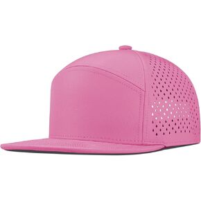 Performance Snapback Hats for Men Women,Flat Bill Cap,Golf,Running,Workout