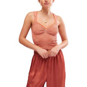 Free People Women's Love Letter Sweetheart Ca, Apricot Brandy