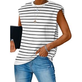 ANRABESS Women's Tank Tops Casual Sleeveless Oversized Loose Fit Summer Shirts Outfits