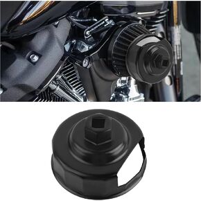 OFBAND 76mm Motorcycle Oil Filter Wrench,Heavy Duty 14 Slots Oil Filter Removal Tool with 3/8" Drive,Professional Installation & Removal Oil Filter Tool Compatible with Harley 1984-2021