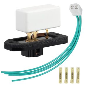 HVAC Fan Blower Motor Resistor with Connector Wire Harness Compatible with Dodge Ram 1500 2500 3500 Pickup Jeep Grand Cherokee Replace #: 4720278 973020 68004241AA 6800459AA