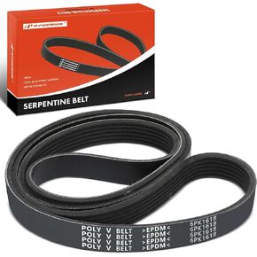 A-Premium Engine Serpentine Drive Belt Compatible with Chevy, Subaru, Freightliner, GMC, International Harvester, Isuzu, Kenworth, Peterbilt, Pontiac, Volks & Volvo Cars - Camaro, Passat, S10 & More