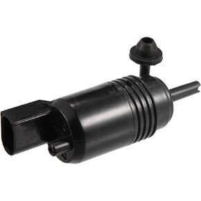 ACROPIX Windshield Washer Motor Pump with Grommet for Chevy Silverado - Pack of 1 Black