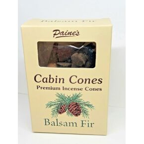Balsam Fir #25 Incense Log Cabin Cones Paine's Maine USA Christmas Tree Campfire