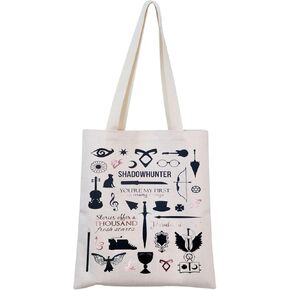 MNIGIU S-hadowhunters Inspired Gift S-hadowhunters Tote Bag S-hadowhunters Merch for S-hadowhunter Bookish