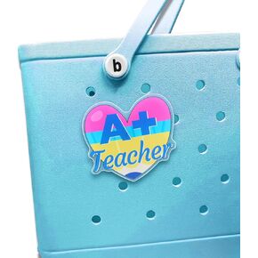 SHIYIXING Teacher Charms for Bogg Bag, Bogg Bag Charms Accessories,Decorative Bogg Bits for Bogg bag,Beach Tote Bag Rubber Beach Bag