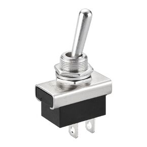 Metal Toggle Switch Flick Flip 12V 25A On/Off 2 Positon 2 Pin for Car Dash Light