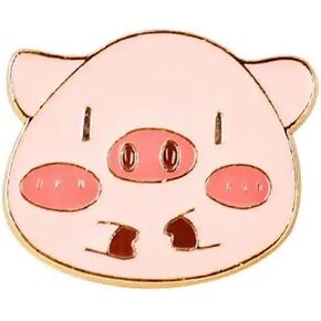 Pig Pin, Cute Enamel Pink Pig Pin