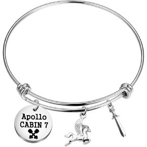 TGBJE Camp Half Blood Gifts Percy Fans Gifts Camp Half Blood Horse Bracelet Greek Mythology Lover Gift Apollo Cabin 7 Gift
