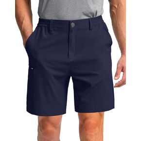 Pinkbomb Men's Golf Shorts with 6 Pockets Stretch Quick Dry Hiking Work Dress Shorts for Men