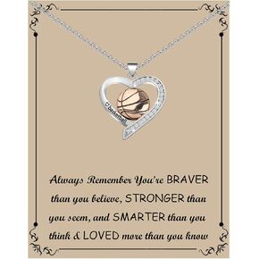 BNQL Basketball Necklace for Women Basketball Gifts for Basketball Lovers Players Team Coach Basketball Jewelry for Necklace (Basketball Necklace)