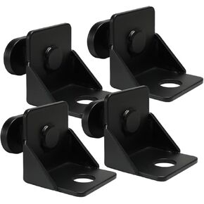 Triangular Design Shipping Container Anchor (4 Pack)More Stable, Heavy Duty Steel Shipping Containers Side Twist Lock, Black Powder Coated Shipping Container Tie Downs, Shipping Container Accessories