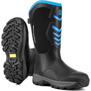 Wovenpak Rubber Boots for Women, Insulated Hunting Boots Shoes with Steel Shank, Waterproof 6mm Neoprene Rain Boots Outdoor, Size 6-11