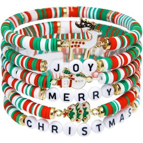 Christmas Bracelet Womens Gifts for Christmas Snowflake Christmas Tree Bracelets Christmas Charm Bracelets Christmas Accessories Jewelry Christmas Stockings Stuffers
