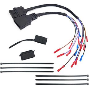 9-Pin Truck and Plow Side Repair Harness Kit Compatible with Western Fisher Snow Plow Truck Side 49308 22336K 1315315 and Plow Side 49317 22335K 1315310