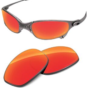 Performance Replacement Lenses Compatible with Oakley Juliet Polarized Etched-Fire Red