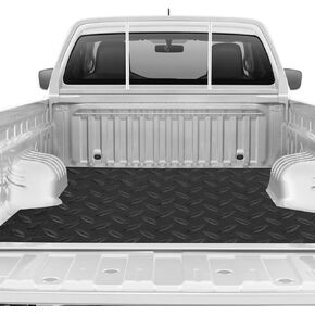 سجادة سرير شاحنة شديدة التحمل ببطانة سرير شاحنة سميكة 4 × 6 بوصة، سجادات سرير شاحنة سوداء متينة حماية من جميع الأحوال الجوية للشاحنة أو الشاحنة أو سيارات الدفع الرباعي، الالتقاط، التشذيب ليناسب in Kuwait