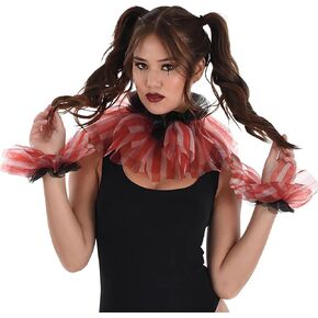 Amscan Vintage Circus Collar & Cuffs - 1 Set, Multicolor Costume Props, Perfect for Halloween, Carnival Theme Parties & More