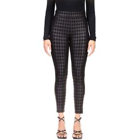 Sanctuary Runway Ponte Leggings with Functional Pockets - Rayon-Blend Construction - Allover Plaid Print