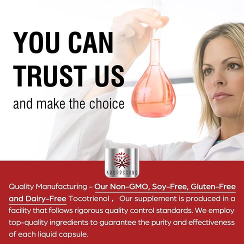 Tocotrienol Supplement Full Spectrum, Cutting-edge Fusion Technology, Tocotrienol Vitamin E-Tocotrienols 800mg,Powerful Antioxidant,Cardiovascular,Highest Absorption Rate - 60 Liquid-Filled Capsules in Saudi Arabia