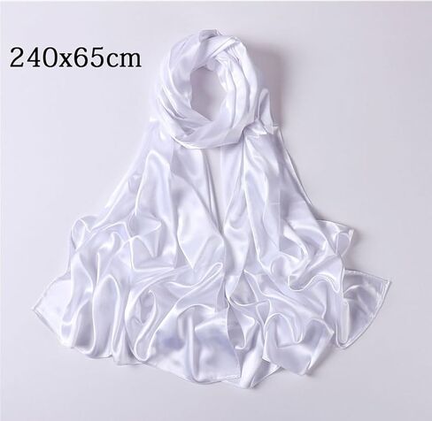 Huralona Silky Satin Shawl Extra Long Wraps for Evening Dresses Party 240x65cm Lightweight in Saudi Arabia
