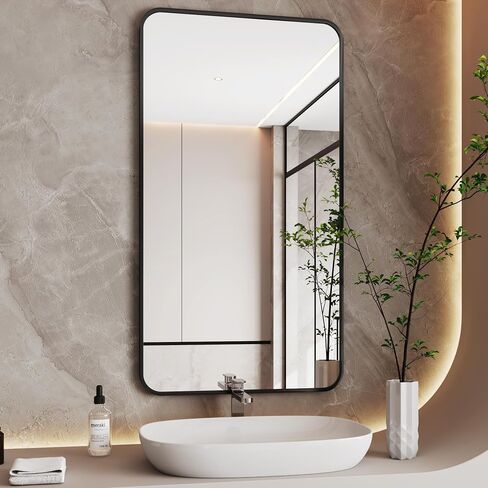 Silver Mirror Bathroom,30x48 Rectangle Mirrors,48 inch Bathroom Mirror,Wall Mirror for Bathroom,Espejo para baño,Restroom Mirror in Saudi Arabia