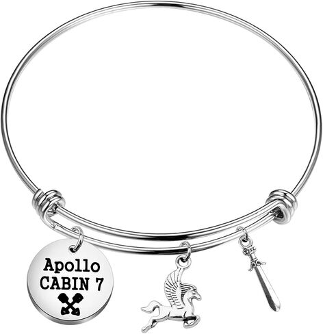 TGBJE Camp Half Blood Gifts Percy Fans Gifts Camp Half Blood Horse Bracelet Greek Mythology Lover Gift Apollo Cabin 7 Gift in Kuwait