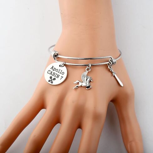 TGBJE Camp Half Blood Gifts Percy Fans Gifts Camp Half Blood Horse Bracelet Greek Mythology Lover Gift Apollo Cabin 7 Gift in Kuwait