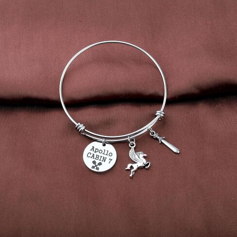 TGBJE Camp Half Blood Gifts Percy Fans Gifts Camp Half Blood Horse Bracelet Greek Mythology Lover Gift Apollo Cabin 7 Gift in Kuwait