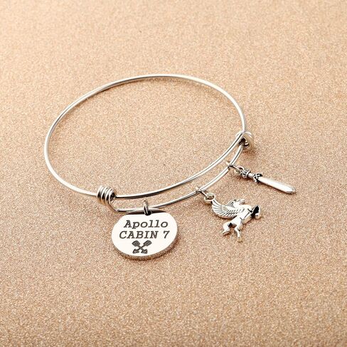 TGBJE Camp Half Blood Gifts Percy Fans Gifts Camp Half Blood Horse Bracelet Greek Mythology Lover Gift Apollo Cabin 7 Gift in Kuwait