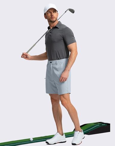 Pinkbomb Men's Golf Shorts with 6 Pockets Stretch Quick Dry Hiking Work Dress Shorts for Men in Kuwait
