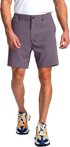 Pinkbomb Men's Golf Shorts with 6 Pockets Stretch Quick Dry Hiking Work Dress Shorts for Men in Kuwait