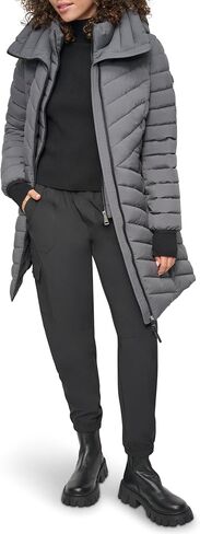 DKNY Women's Bib-Front Light-Weight Puffer in Saudi Arabia