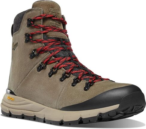 Danner Men's 67338 Arctic 600 Side-Zip 7" 200G Primaloft Waterproof, Brown/Red - 10.5 D in Saudi Arabia