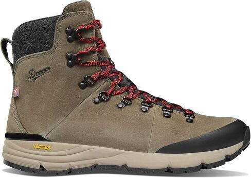 Danner Men's 67338 Arctic 600 Side-Zip 7" 200G Primaloft Waterproof, Brown/Red - 10.5 D in Saudi Arabia