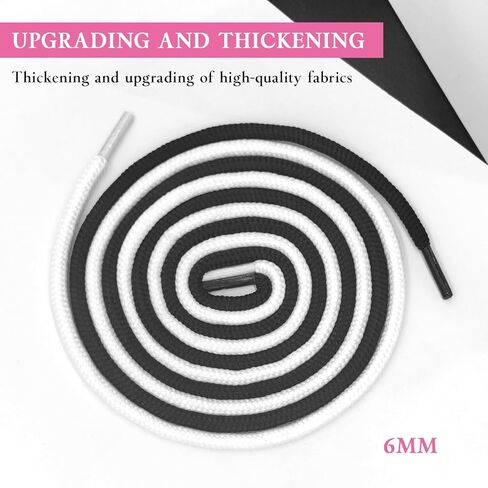 أربطة أحذية سميكة مستديرة 1/4 بوصة (6 مم) لجوردان 11 أحذية رياضية، أربطة بديلة لأحذية رياضية لأحذية كرة السلة وأحذية التنس والجري ذات القمم العالية (أحمر، 63 بوصة/160 سم) in Kuwait