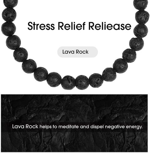 Stone Beaded Bracelets for Women Men: Healing Crystal bead Bracelet Amethyst Bracelet Jewelry Natural Stone Beaded Stretch Bracelets for Woman Gifts Stress Anxiety Bracelet Purple Gemstone Bracelet in Saudi Arabia