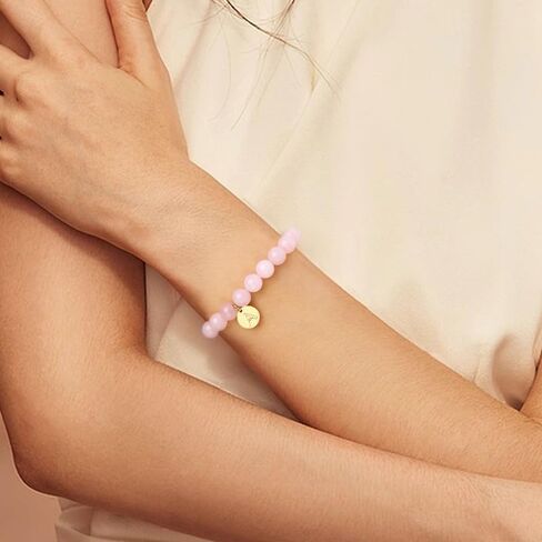 Stone Beaded Bracelets for Women Men: Healing Crystal bead Bracelet Amethyst Bracelet Jewelry Natural Stone Beaded Stretch Bracelets for Woman Gifts Stress Anxiety Bracelet Purple Gemstone Bracelet in Saudi Arabia