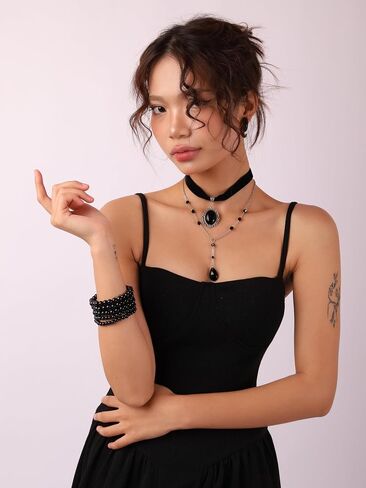 Sacina Imitation-Pearl Stretchable Bracelets, Beaded Bracelet for Women, Christmas Jewelry Gift in Saudi Arabia