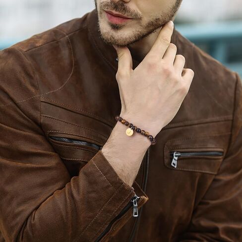 Stone Beaded Bracelets for Women Men: Healing Crystal bead Bracelet Amethyst Bracelet Jewelry Natural Stone Beaded Stretch Bracelets for Woman Gifts Stress Anxiety Bracelet Purple Gemstone Bracelet in Kuwait