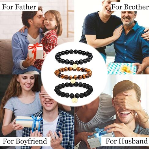 Stone Beaded Bracelets for Women Men: Healing Crystal bead Bracelet Amethyst Bracelet Jewelry Natural Stone Beaded Stretch Bracelets for Woman Gifts Stress Anxiety Bracelet Purple Gemstone Bracelet in Kuwait