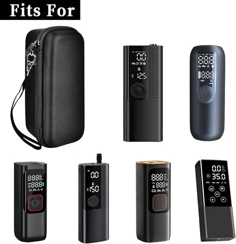 حافظة لمنفاخ الإطارات المحمول، ضاغط هواء صغير بقوة 120 رطل لكل بوصة مربعة، حامل تخزين لنفخ إطارات الدراجة لـ UABRLA/لـ Acpatur/لـ Woowind LP1/ لـ Powools، صندوق منظم خرطوم أنبوب الهواء (حقيبة فقط) in Kuwait